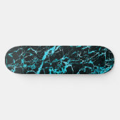 Blauwgroen en zwarte marmer, skateboard (Horizontaal)