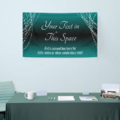 Blauwgroen en zwarte Ombre Lights Voeg uw aangepas Spandoek (Beurs)