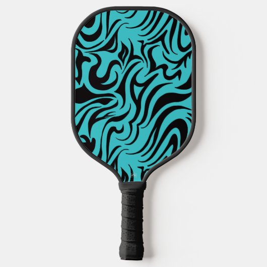 Blauwgroen en zwarte Pickleball Paddle (Achterkant)