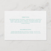 Blauwgroen Eten, Drink & Trouwen | Behuizing Informatiekaartje (Achterkant)