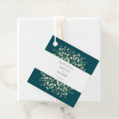 Blauwgroen eucalyptus voor altijd samen bedankjes labels (In situ)