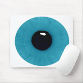 Blauwgroen eyeball-Muismat Muismat (Met muis)