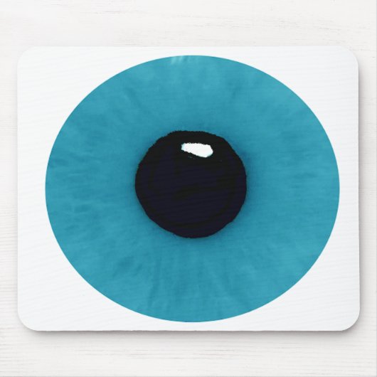 Blauwgroen eyeball-Muismat Muismat (Voorkant)