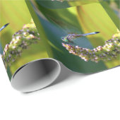 Blauwgroen-eyed Dragonfly Cadeaupapier (Rol Hoek)