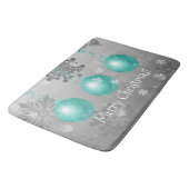 Blauwgroen Fancy kerstsieraad Bath Mat (Gekanteld)