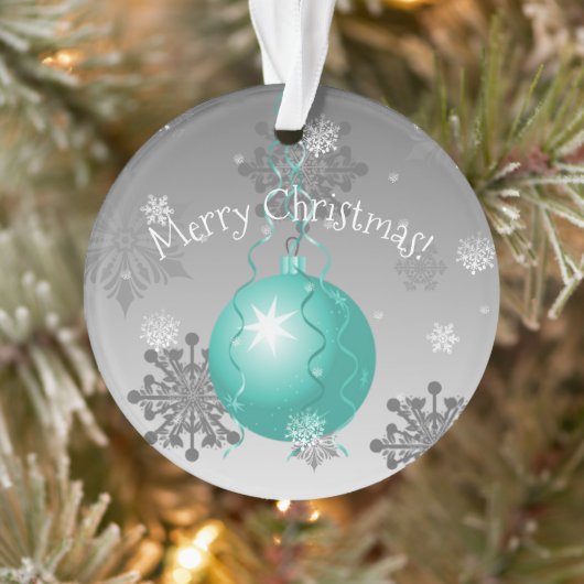 Blauwgroen Fancy kerstversiering Ornament (Boom)