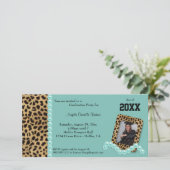 Blauwgroen Faux-luipaard en bijbehorende parelhoen (Staand voorkant)