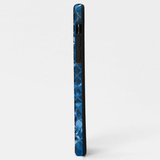 Blauwgroen Faux Mosaic Glass Case-Mate iPhone Case (Achterkant/links)