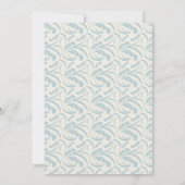 Blauwgroen Fern en luchters Housewarming Kaart (Achterkant)