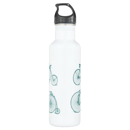 Blauwgroen  fiets waterfles  (Achterkant)