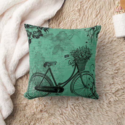  Blauwgroen fietspiloot Kussen (Deken)