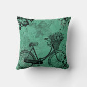  Blauwgroen fietspiloot Kussen (Achterkant)