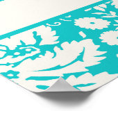 Blauwgroen filmcamera poster (Hoek)