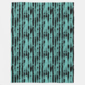 blauwgroen fleece deken (Voorkant)