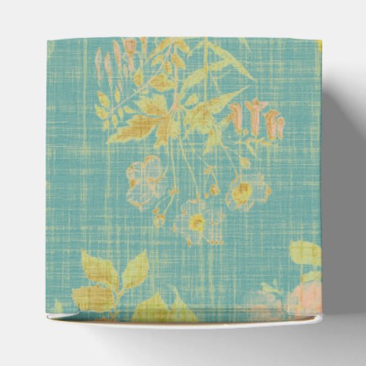  Blauwgroen flessenpatroon met vervorming in het v Bedankdoosjes (Bovenkant)