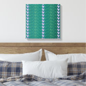  Blauwgroen flesvormig behang Canvas Afdruk (Insitu (Slaapkamer))