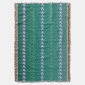  Blauwgroen flesvormig behang Deken (Voorkant Verticaal)