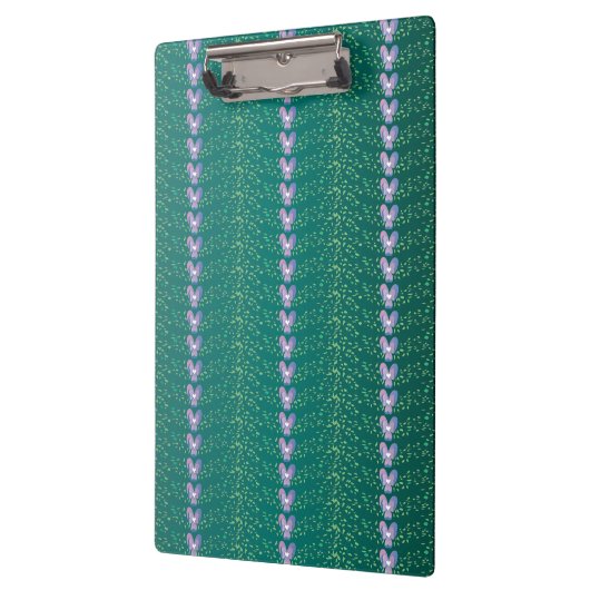  Blauwgroen flesvormig behang Klembord (Links)