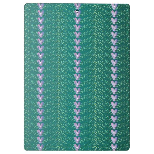  Blauwgroen flesvormig behang Klembord (Achterkant)