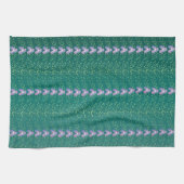  Blauwgroen flesvormig behang Theedoek (Horizontaal)