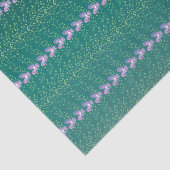 Blauwgroen flesvormig behang Tissuepapier (Detail)