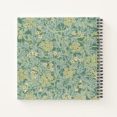  Blauwgroen flora en groene wervelkolom Notitieboek (Achterkant)