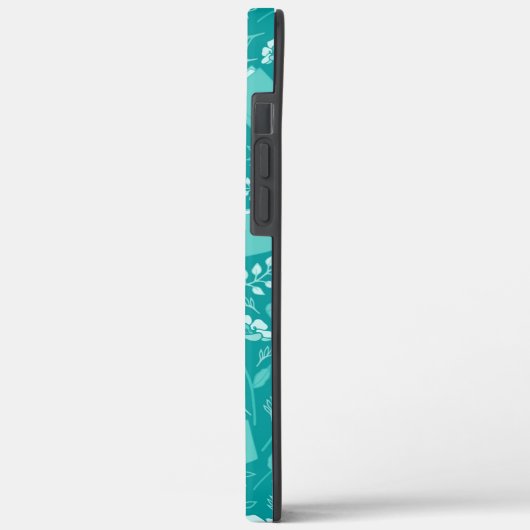 Blauwgroen Floral Pride & Prejudice Bookish Quote Case-Mate iPhone Case (Achterkant / Links)