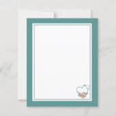 BLAUWGROEN Floral Stethoscoop Hartelijk dank voor  (Achterkant)