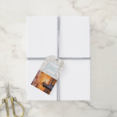 Blauwgroen Florida trouwfoto Cadeaulabel (Met Touw)