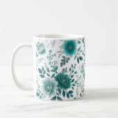 💐Blauwgroen Flower Delight Koffiemok (Links)