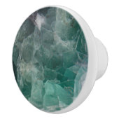 Blauwgroen fluoriet-herstellende kristallen keramische knop (Rechts)