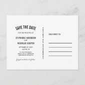 Blauwgroen folie liefde hart bruiloft save the dat aankondigingskaart (Achterkant)