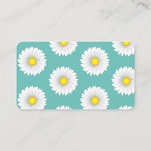 Blauwgroen Fonds voor kleine Daisy Honeymoon Informatiekaartje (Achterkant)