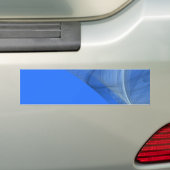 Blauwgroen Fractal Background Bumpersticker (Op auto)