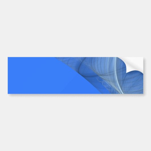 Blauwgroen Fractal Background Bumpersticker (Voorkant)