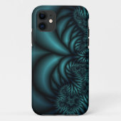 Blauwgroen fractal ifooncase Case-Mate iPhone case (Achterkant)