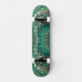 Blauwgroen fractal Paua Abalone Shell Nautical The Persoonlijk Skateboard (Voorkant)