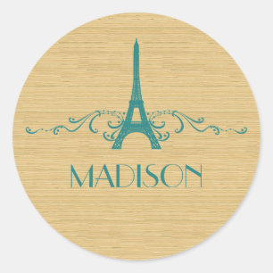 Blauwgroen Franse Vlaamse Stickers