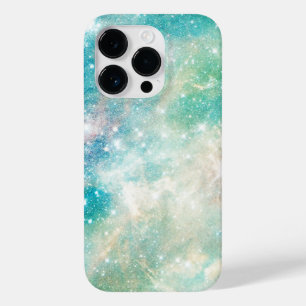 Blauwgroen Galactic Starry Sky Case-Mate iPhone 14 Pro Hoesje