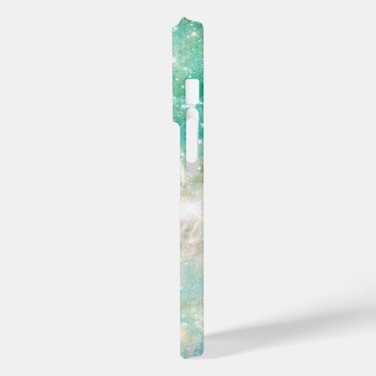 Blauwgroen Galactic Starry Sky Case-Mate iPhone Case (Achterkant / Links)