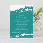 Blauwgroen gebied van de Uitnodiging van de Bridal (Staand voorkant)