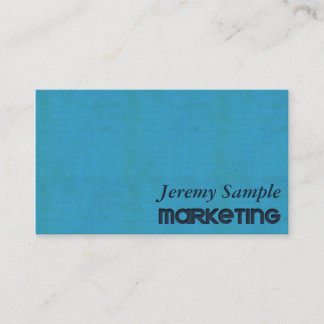 Blauwgroen gegraveerd visitekaartje