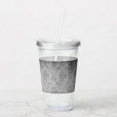 Blauwgroen gejuwelde vlinder acryl drinkbeker (Achterkant)