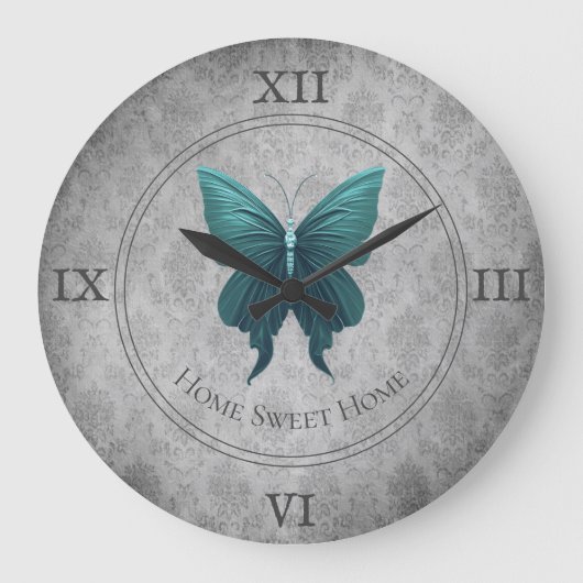 Blauwgroen gejuwelde vlinder grote klok (Voorkant)