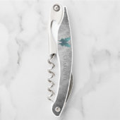 Blauwgroen gejuwelde vlinder kurkentrekker (Voorkant)