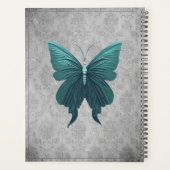 Blauwgroen gejuwelde vlinder planner (Achterkant)
