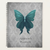 Blauwgroen gejuwelde vlinder planner (Voorkant)