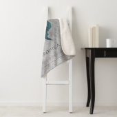 Blauwgroen gejuwelde vlinder sherpa deken (In situ)