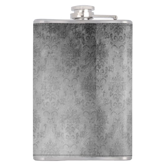 Blauwgroen gejuwelde vlinderfles heupfles (Achterkant)