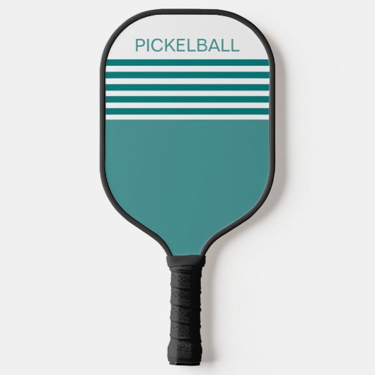 Blauwgroen gekleurde geometrische pickleball paddle (Achterkant)